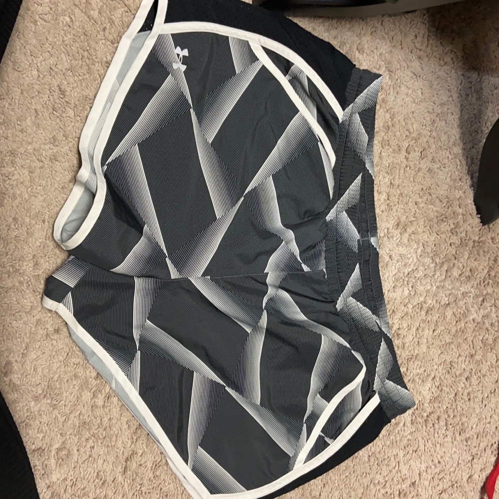 Under armor black running shorts